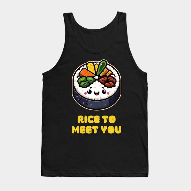 Cute Kimbap Rice to meet to you Tank Top by SIMKUNG